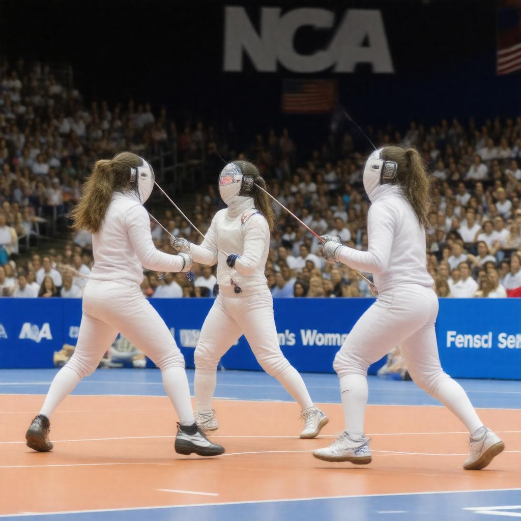 AI-created image of NCAA Women's Fencing Championship