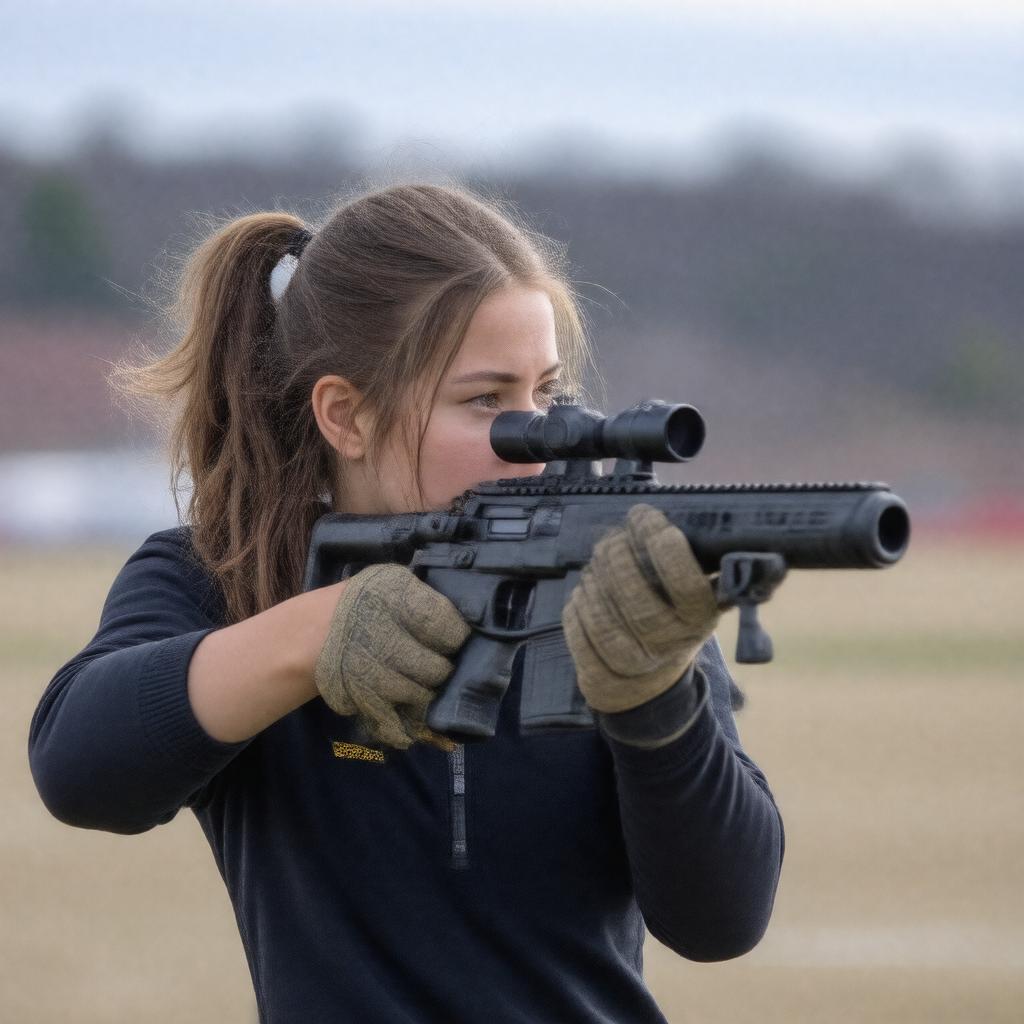 Click to view larger image AI-created image of NCAA Women's Rifle Championship