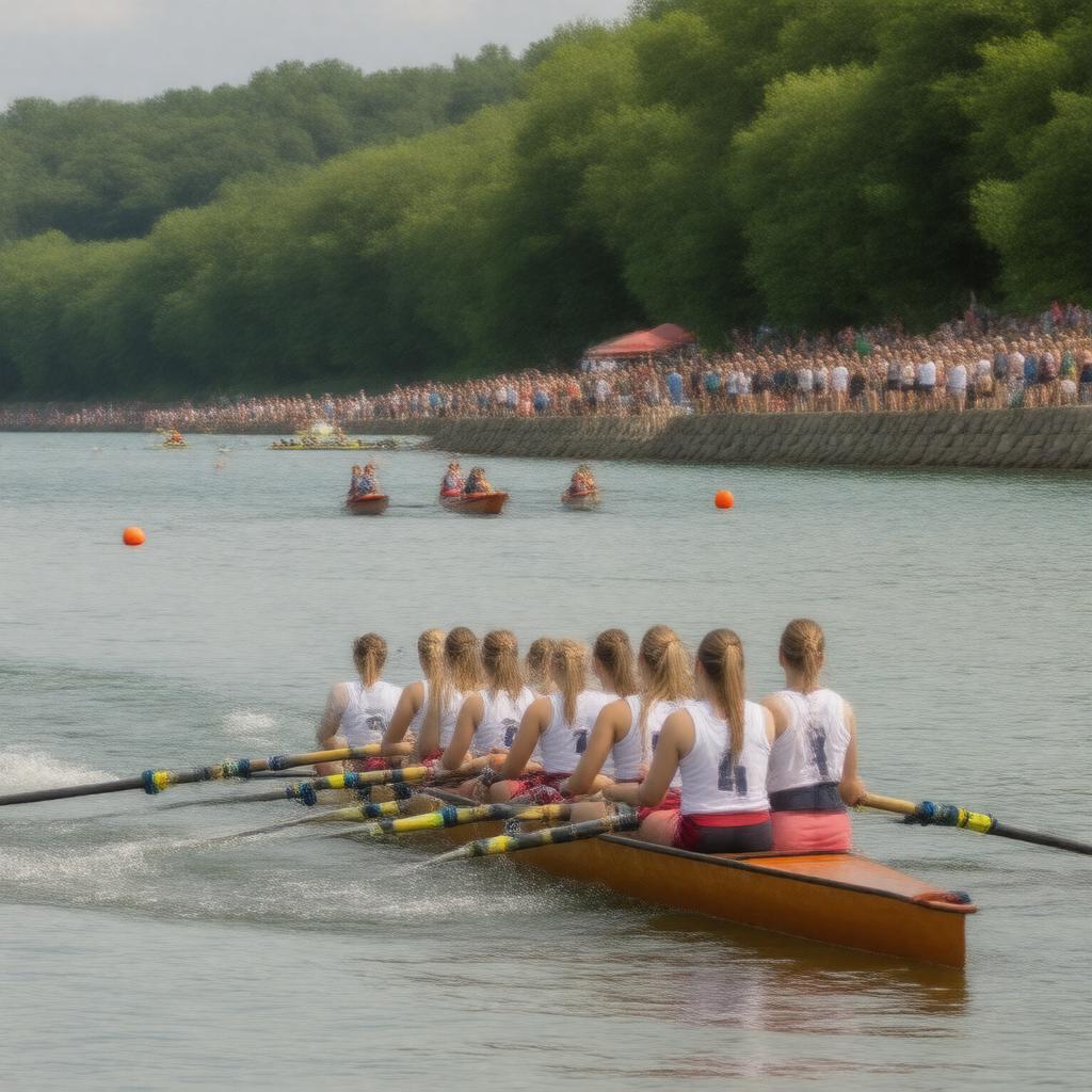 AI-created image of NCAA Women's Rowing Championship