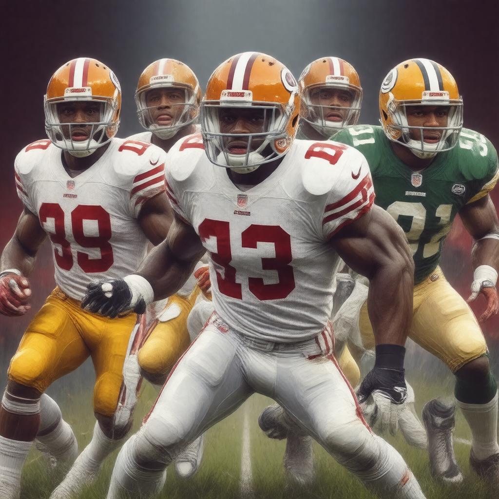 AI-created image of NFL 1990s All-Decade Team