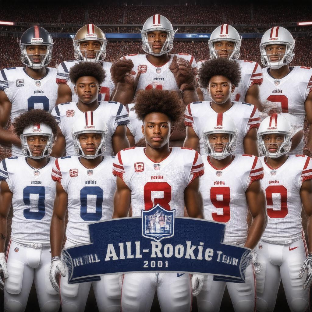 AI-created image of NFL All-Rookie Team (2001)