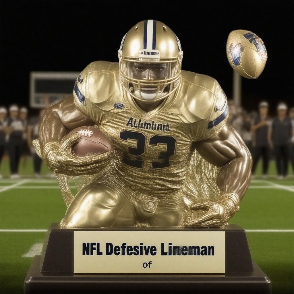 AI-created image of NFL Alumni Defensive Lineman of the Year