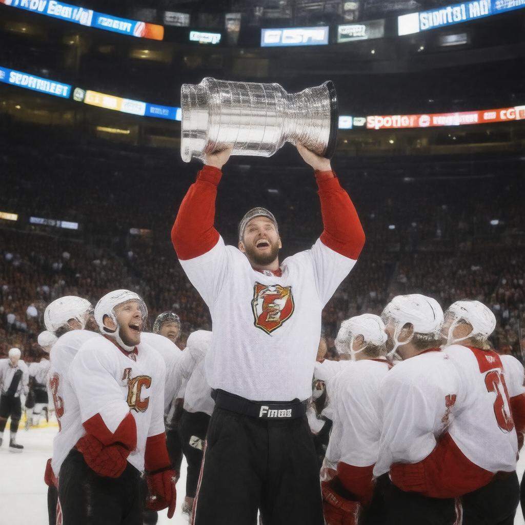 AI-created image of NHL Stanley Cup Finals