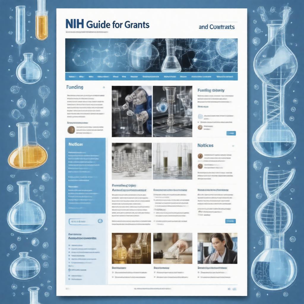Click to view larger image AI-created image of NIH Guide for Grants and Contracts