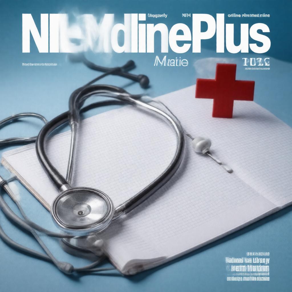 Click to view larger image AI-created image of NIH MedlinePlus Magazine