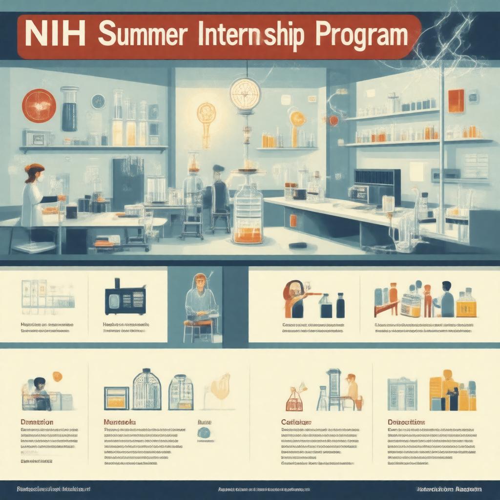 AI-created image of NIH Summer Internship Program