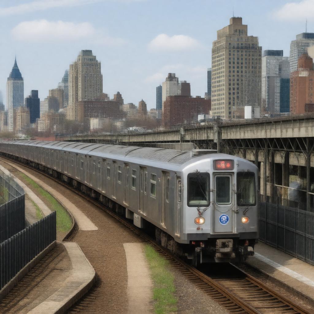 AI-created image of NJ Transit