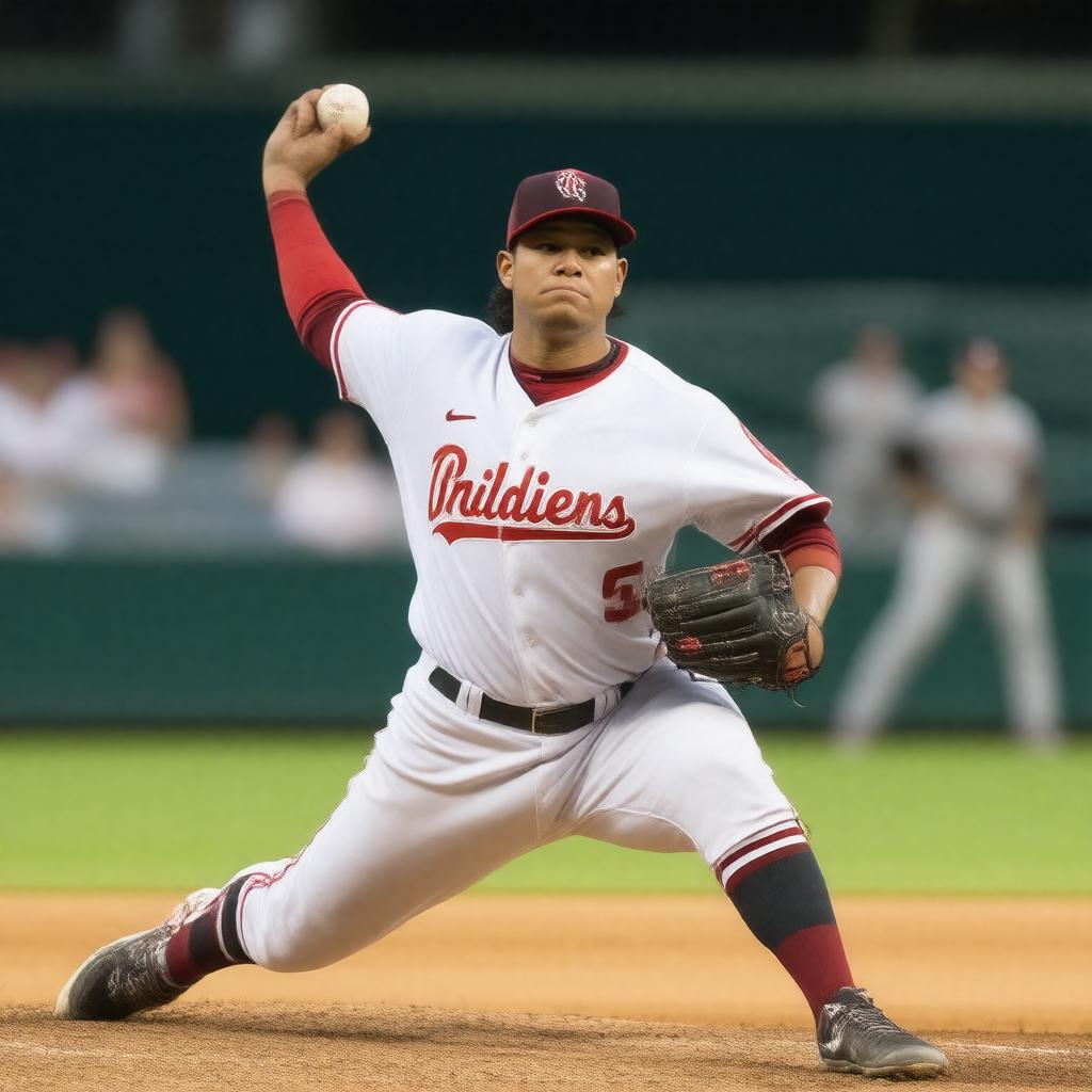 AI-created image of NL strikeout leader (1997)