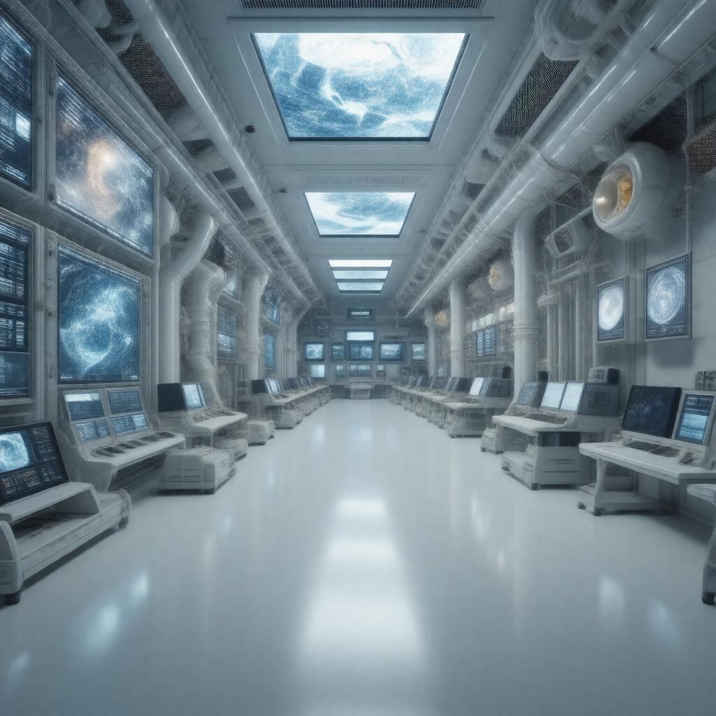 Click to view larger image AI-created image of NOAA Environmental Visualization Laboratory