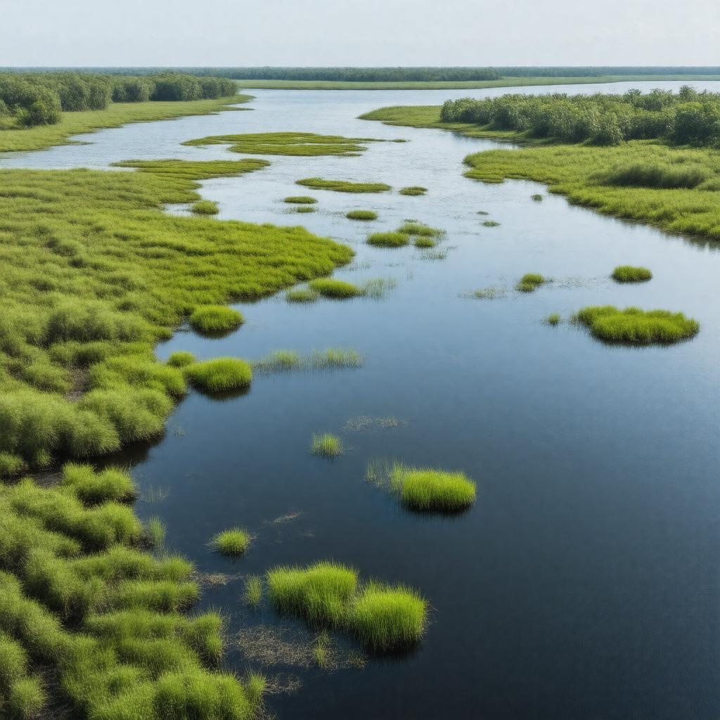 Click to view larger image AI-created image of NOAA National Estuarine Research Reserves