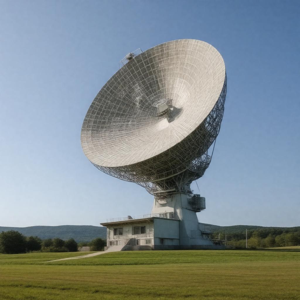 Click to view larger image AI-created image of NRAO Green Bank