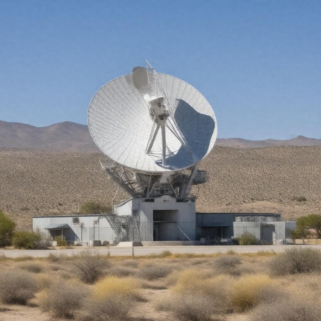 Click to view larger image AI-created image of NRAO Socorro