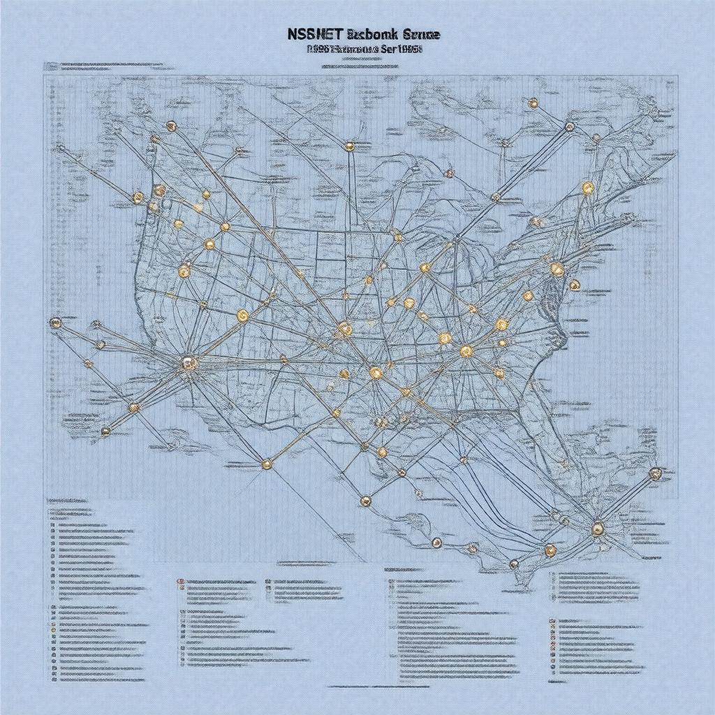 AI-created image of NSFNET Backbone Service