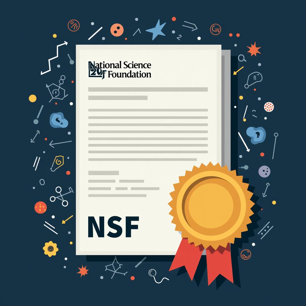 Click to view larger image AI-created image of NSF CAREER Award