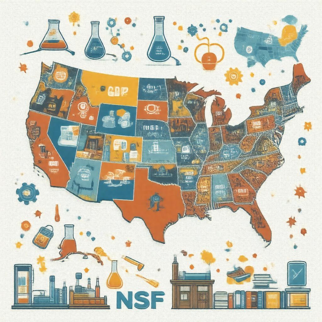 Click to view larger image AI-created image of NSF EPSCoR