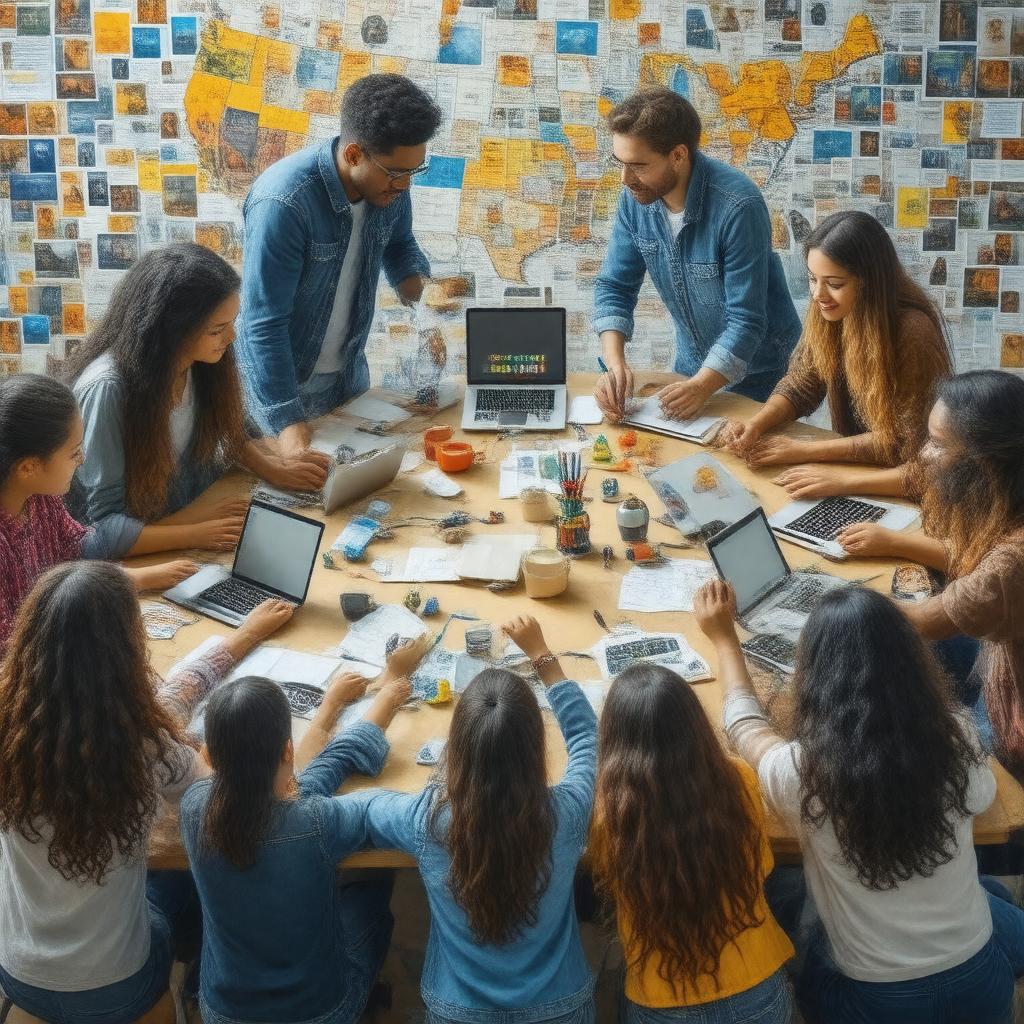 Click to view larger image AI-created image of NSF INCLUDES Initiative