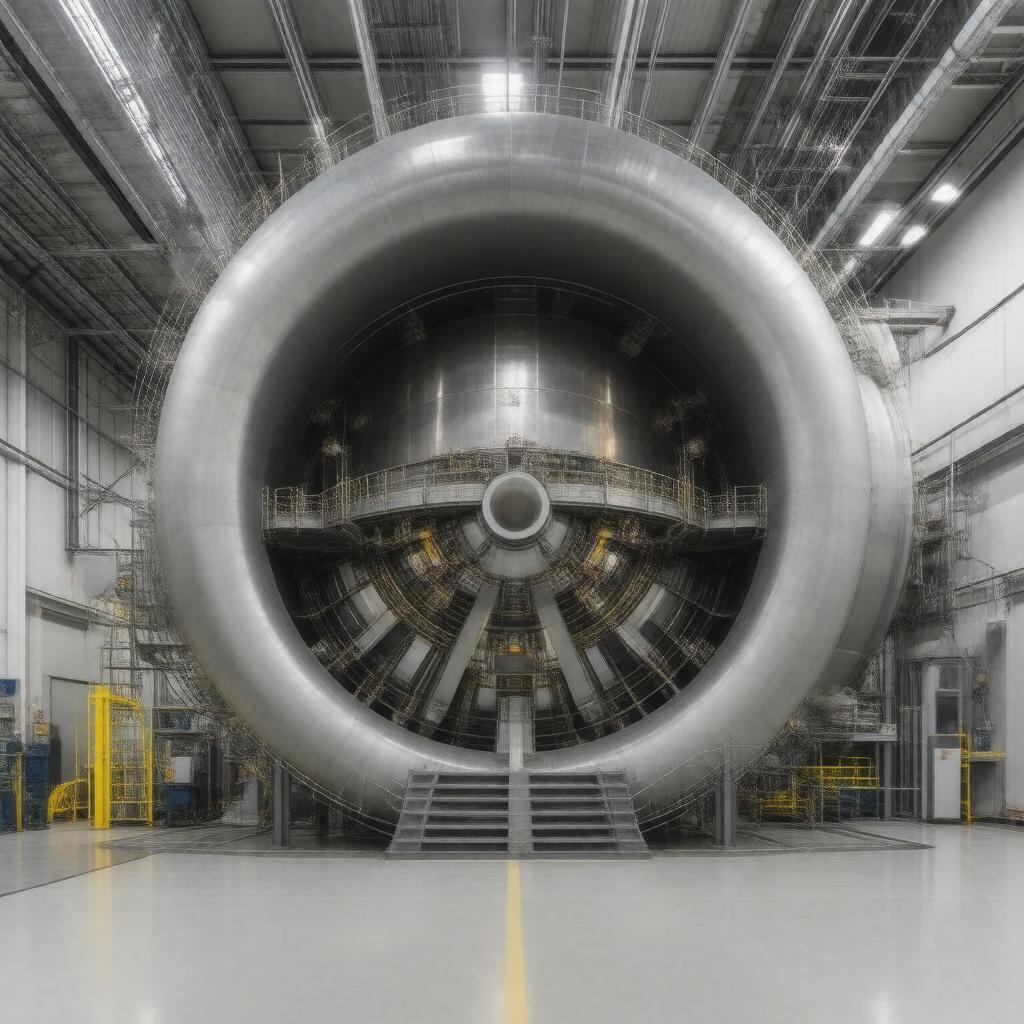 Click to view larger image AI-created image of NSF National Superconducting Cyclotron Laboratory