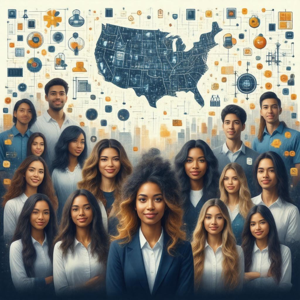 AI-created image of NSF S-STEM