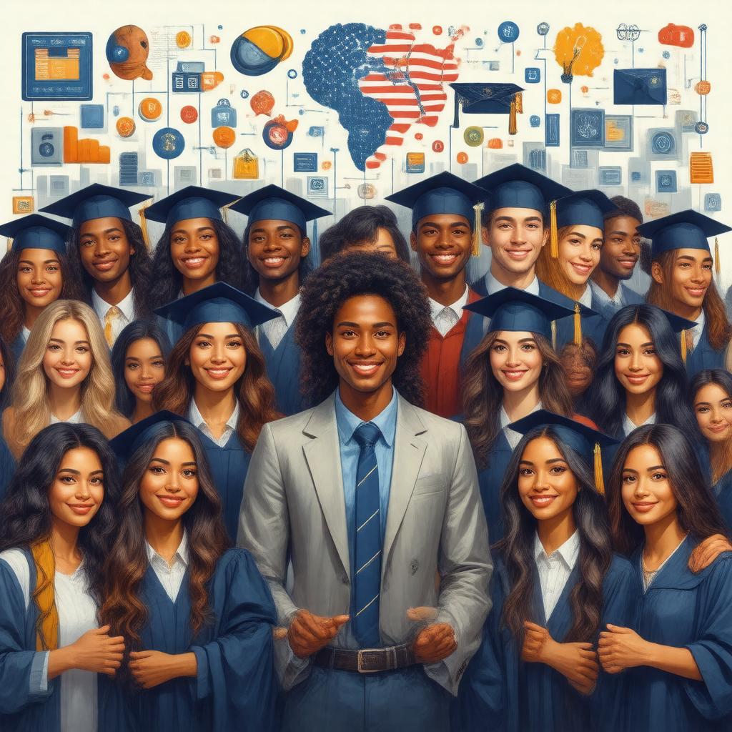 AI-created image of NSF Scholarships in STEM (S-STEM)