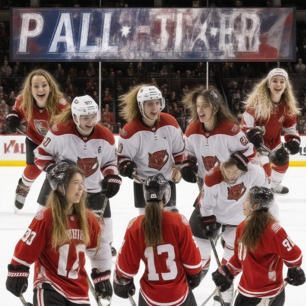AI-created image of NWHL All-Star