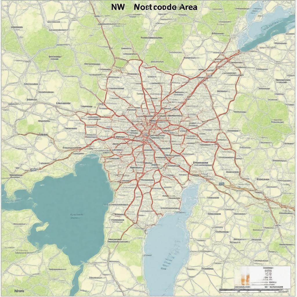AI-created image of NW postcode area