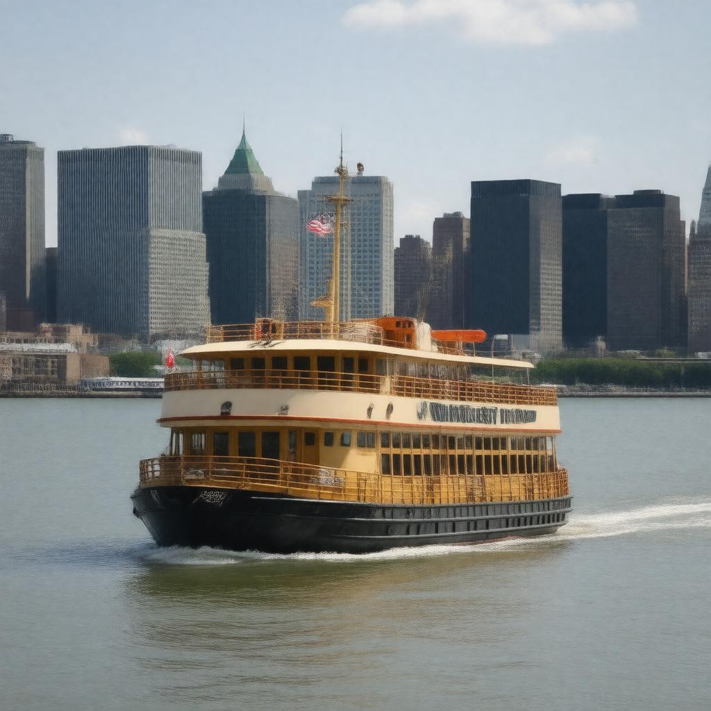 AI-created image of NYC Ferry