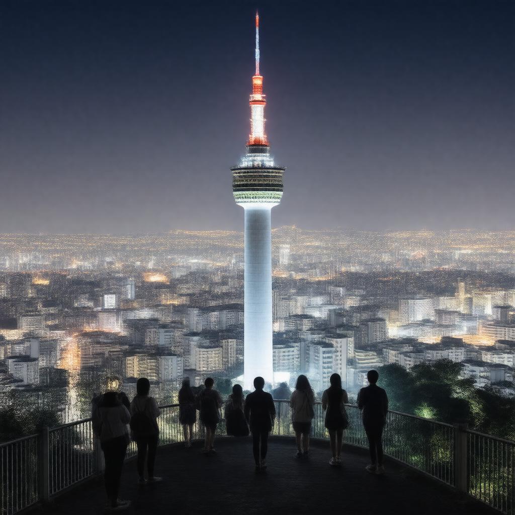 AI-created image of N Seoul Tower