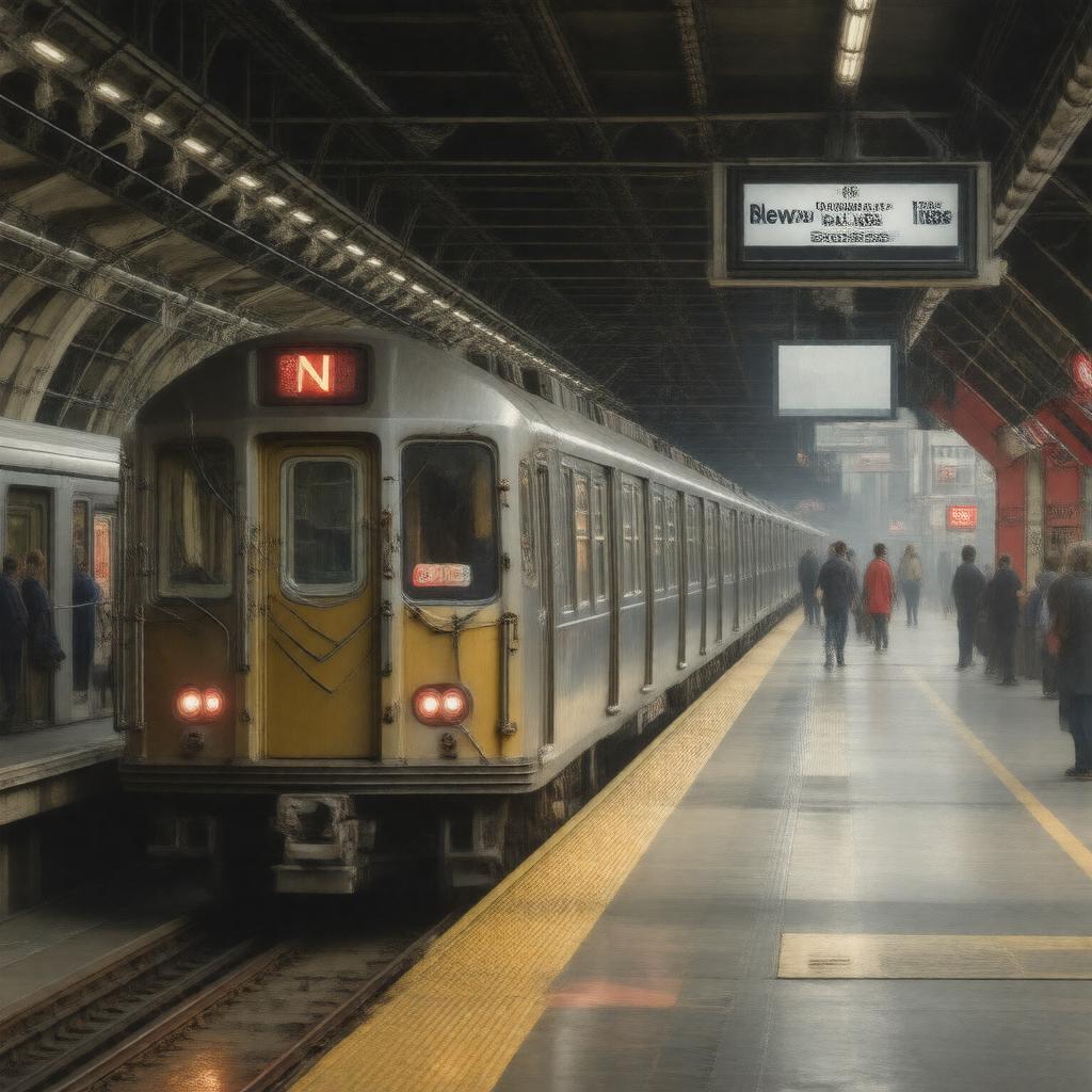 AI-created image of N train