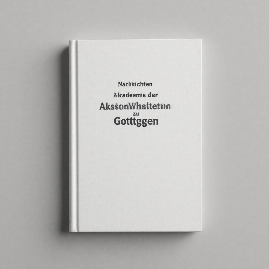Click to view larger image AI-created image of Nachrichten der Akademie der Wissenschaften zu Göttingen