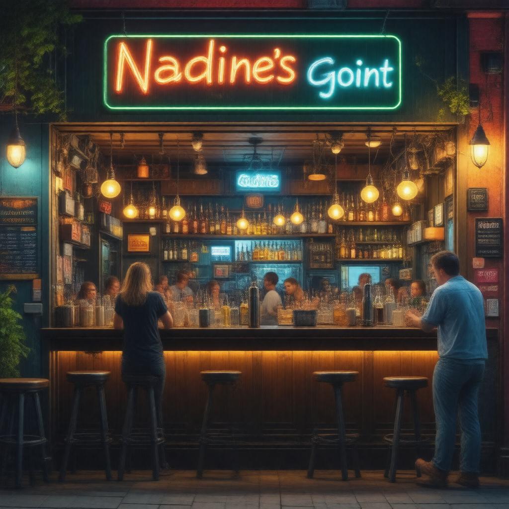 AI-created image of Nadine's Gin Joint