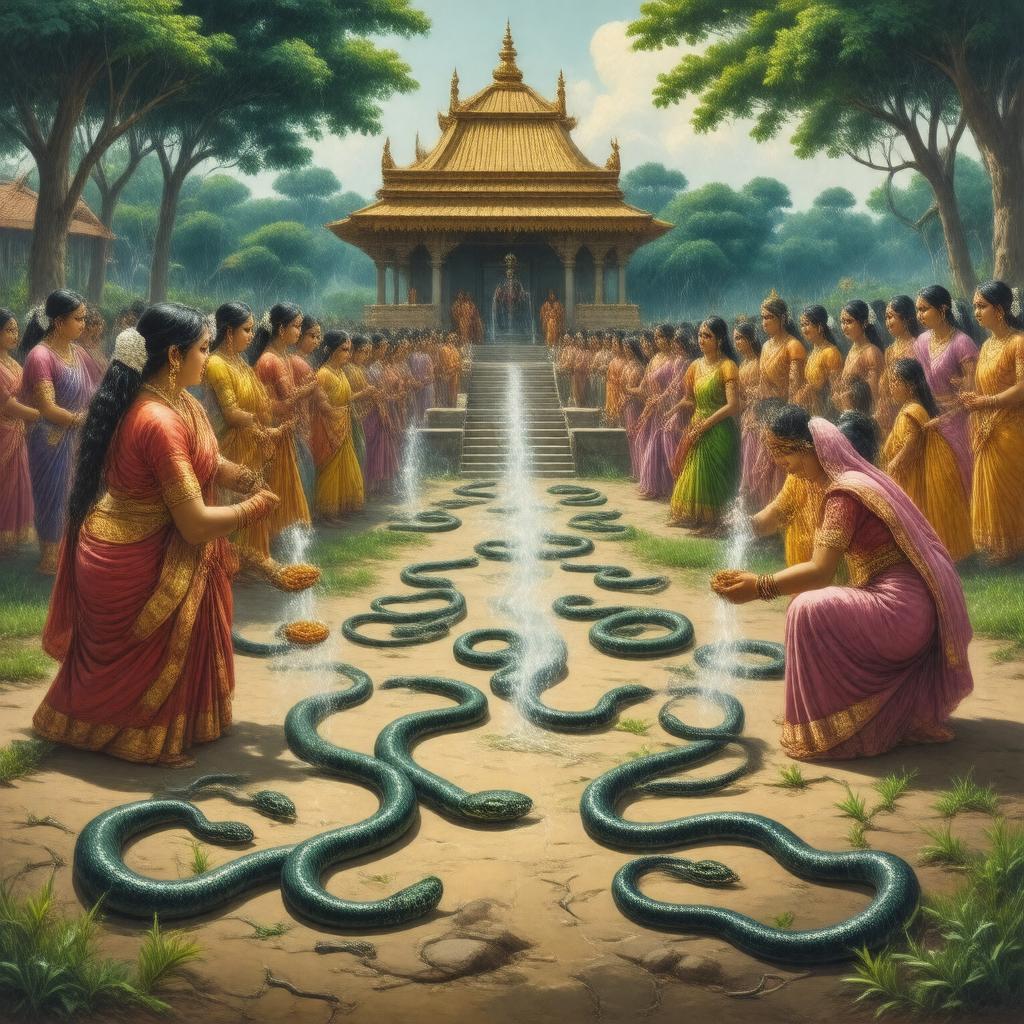 AI-created image of Nag Panchami