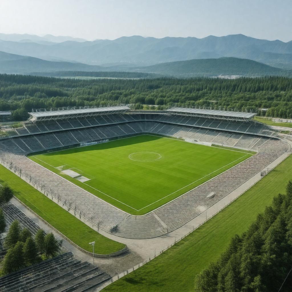 AI-created image of Nagano Olympic Stadium