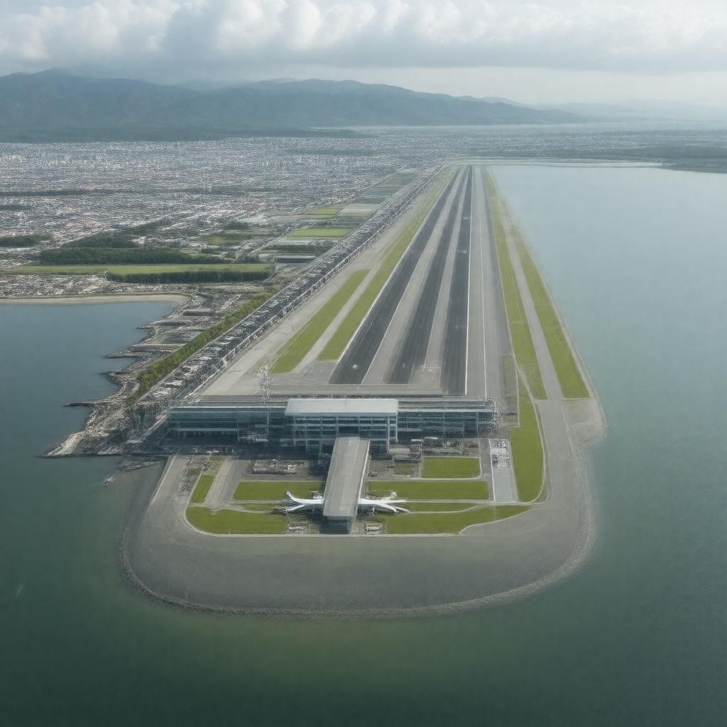 AI-created image of Nagasaki Airport