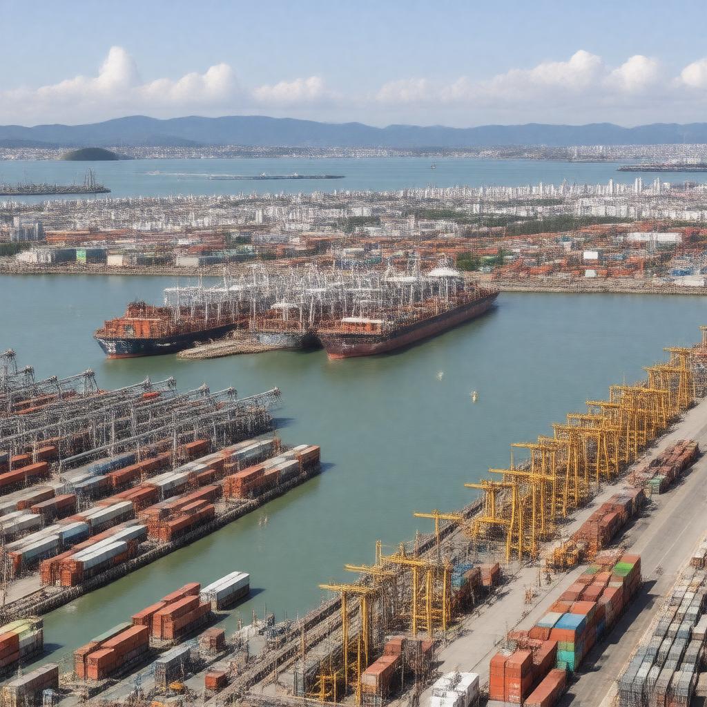 AI-created image of Nagasaki Port