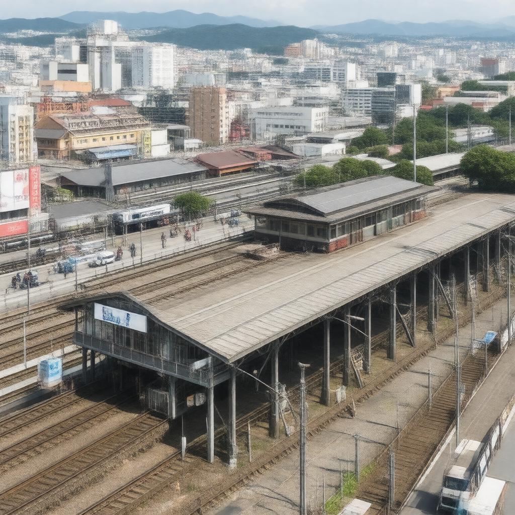 AI-created image of Nagasaki Station