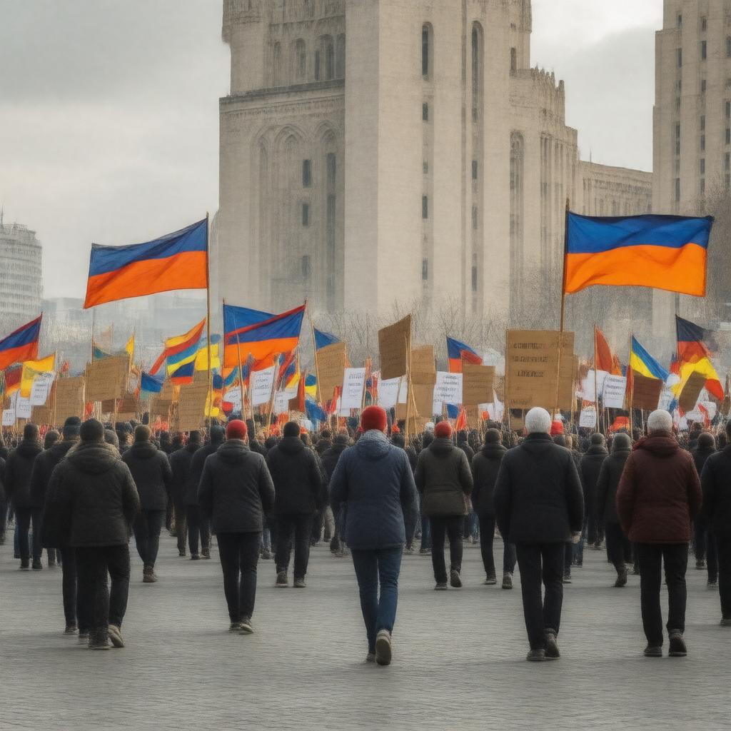 AI-created image of Nagorno-Karabakh movement