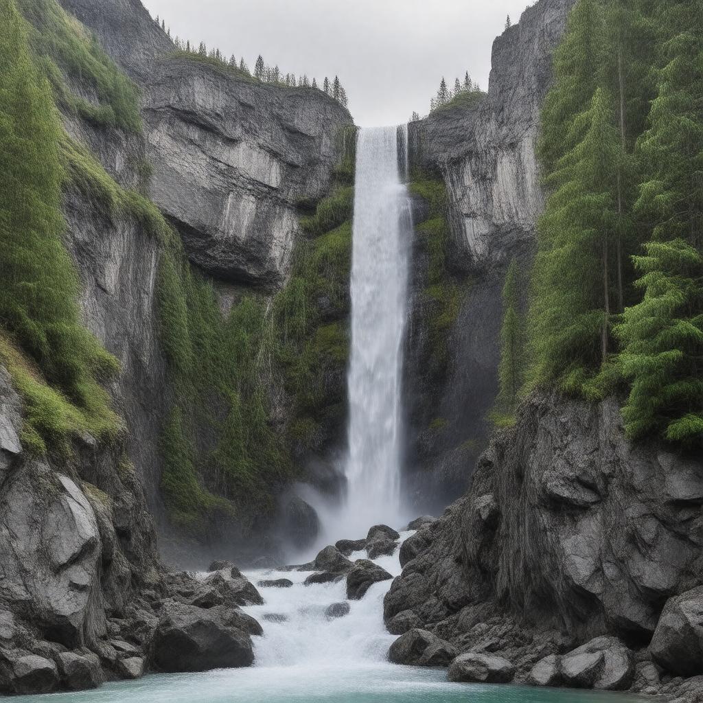 AI-created image of Nahanni National Park