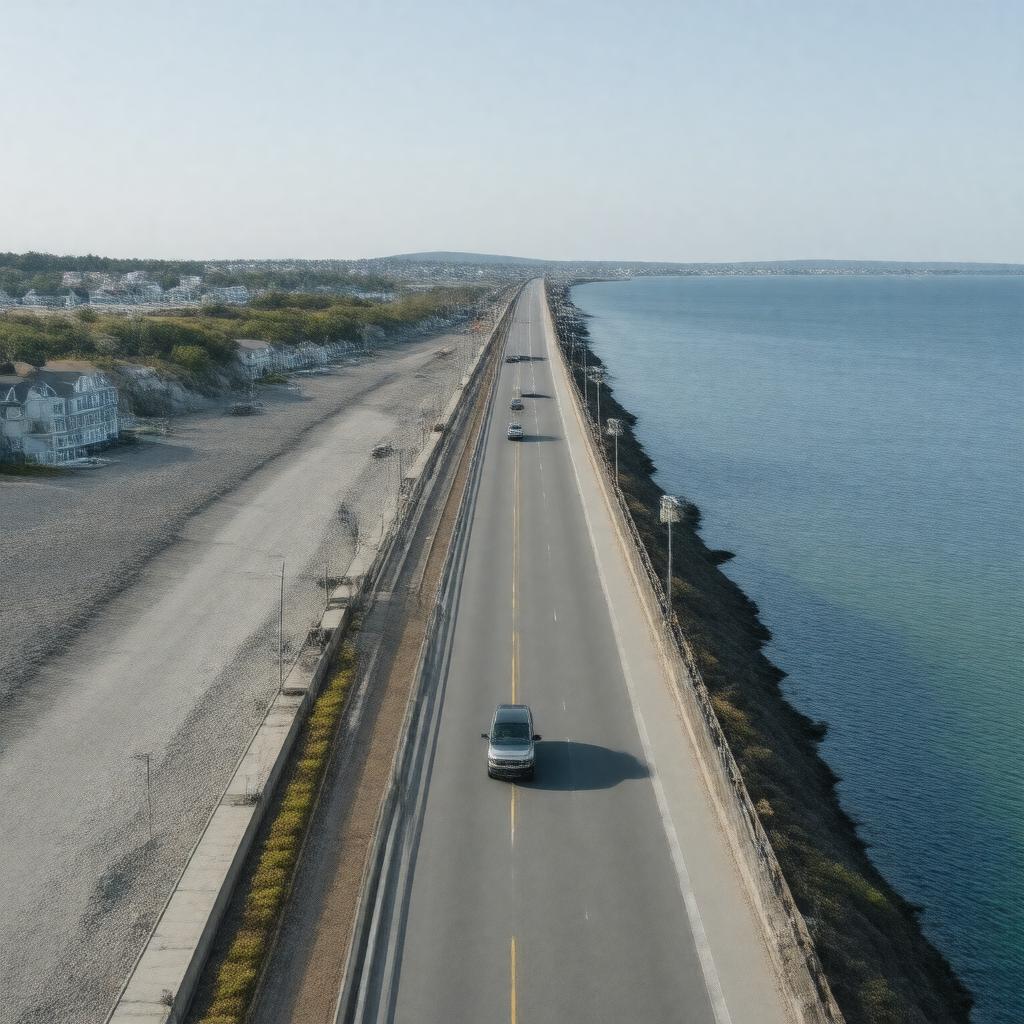 AI-created image of Nahant Causeway