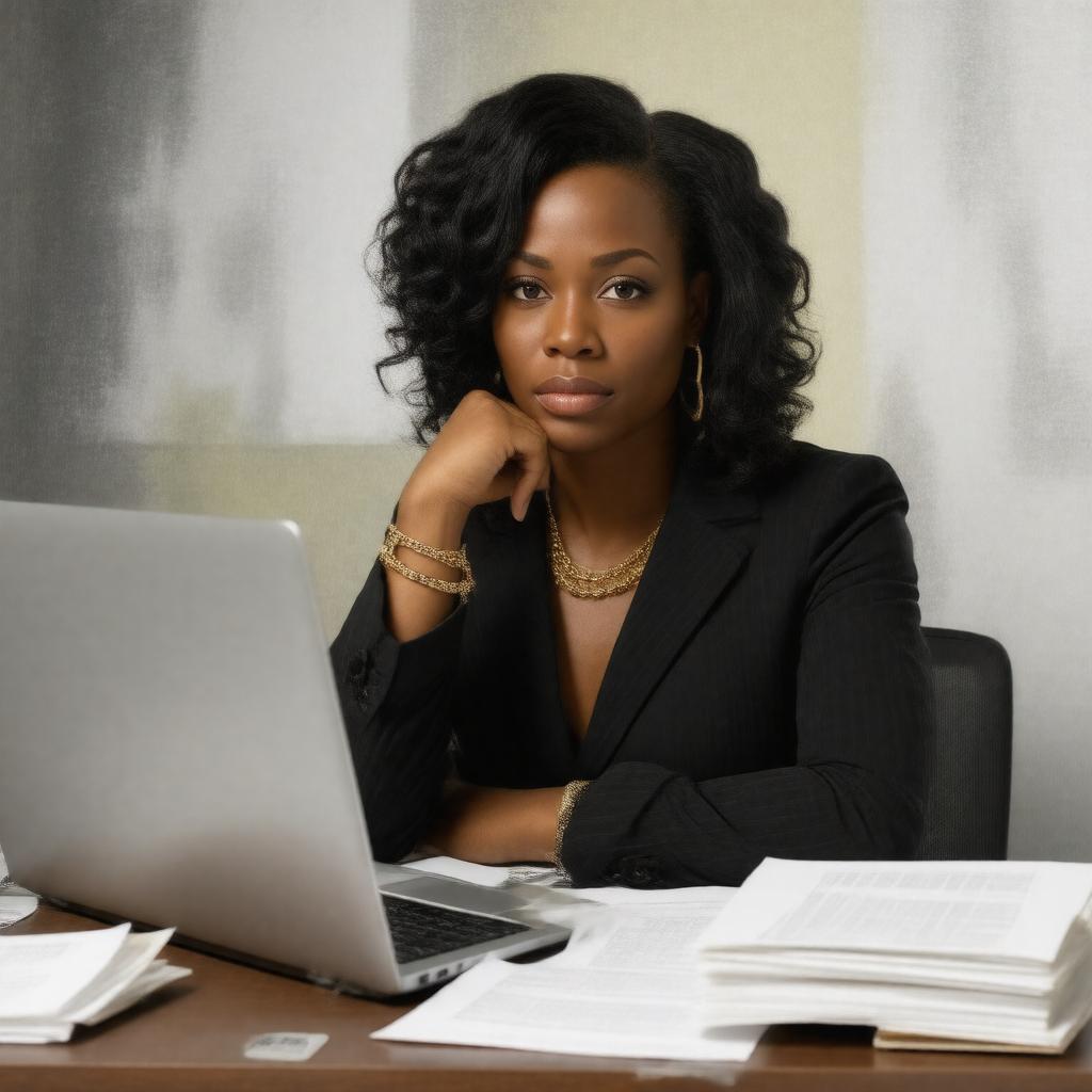 AI-created image of Najya Hannah-Jones