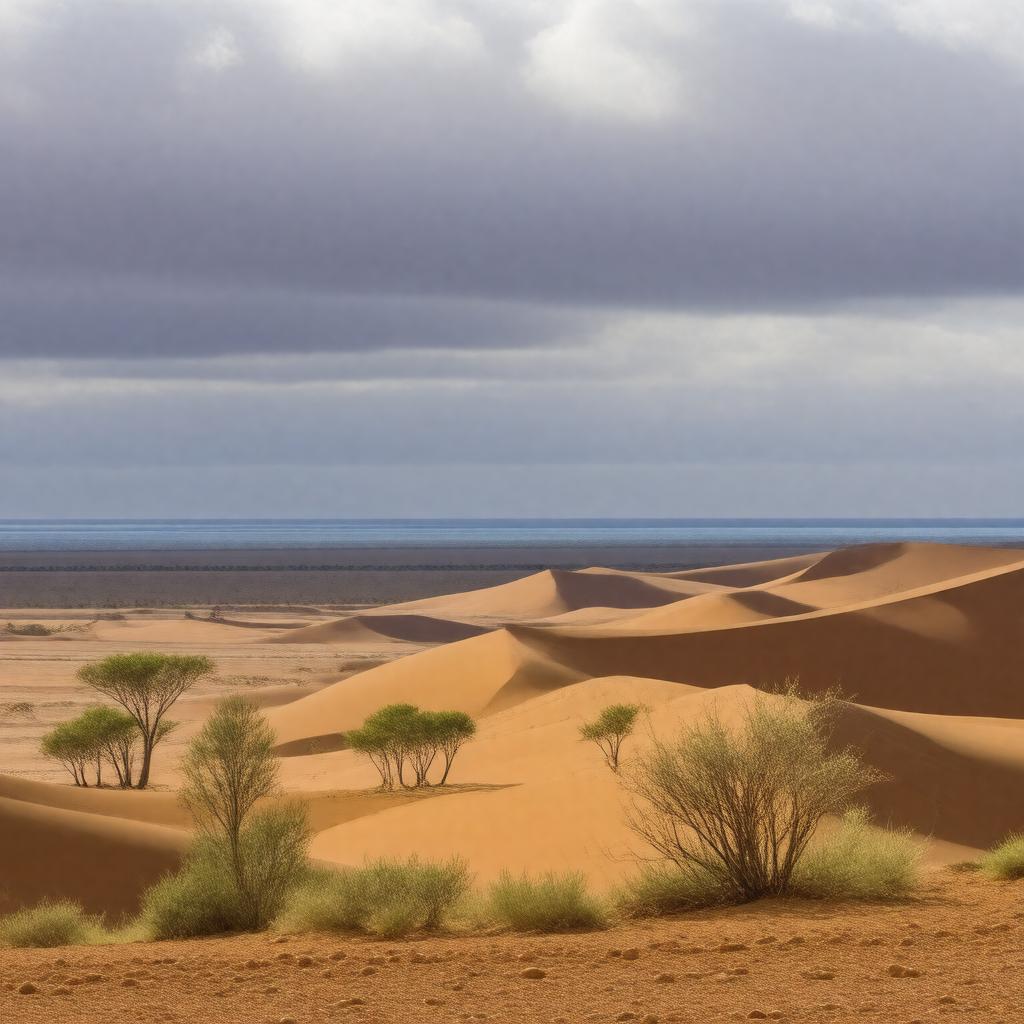 AI-created image of Namib Desert