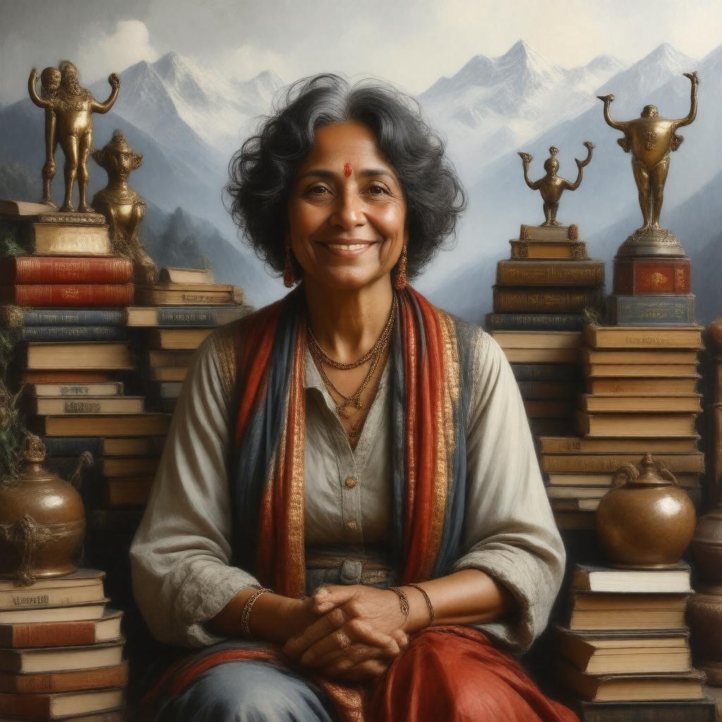 AI-created image of Namita Gokhale