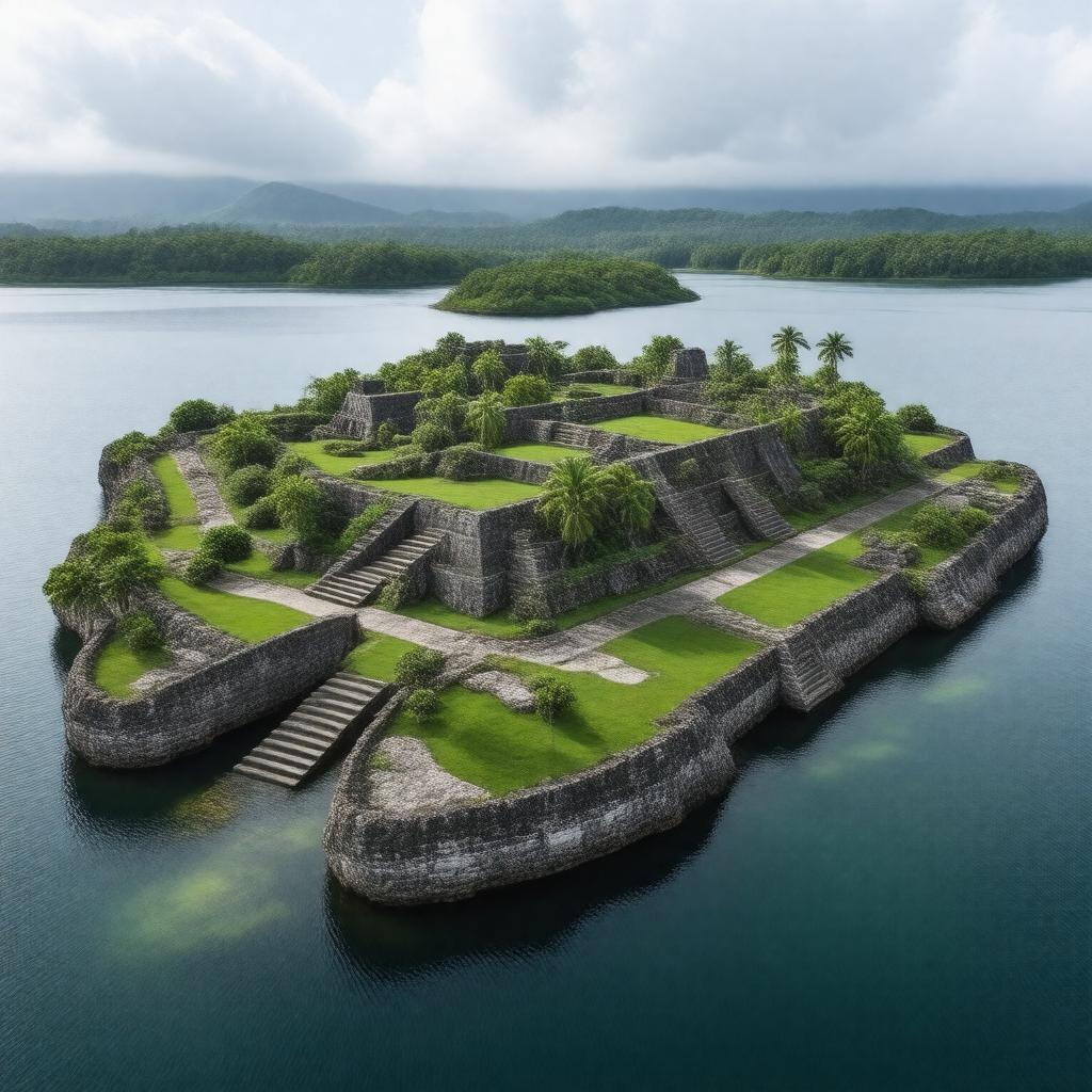 AI-created image of Nan Madol