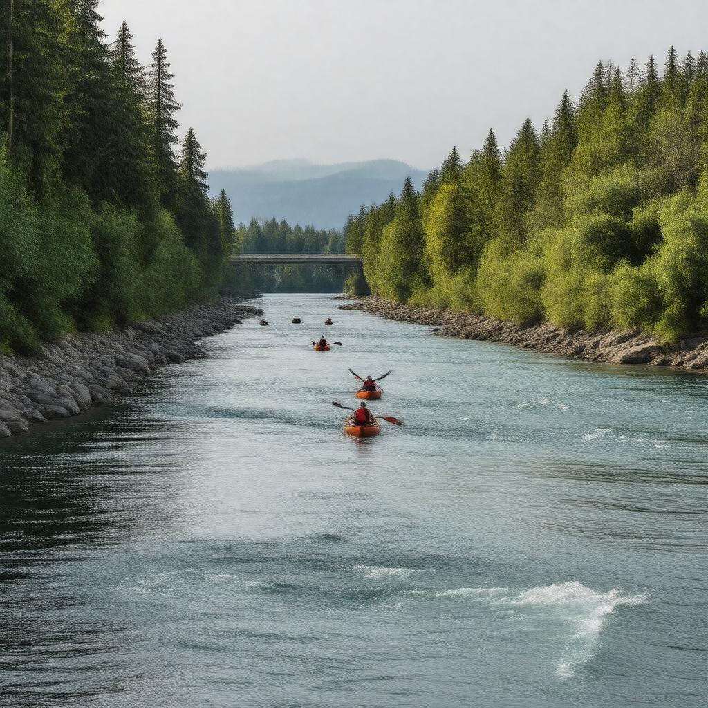 AI-created image of Nanaimo River