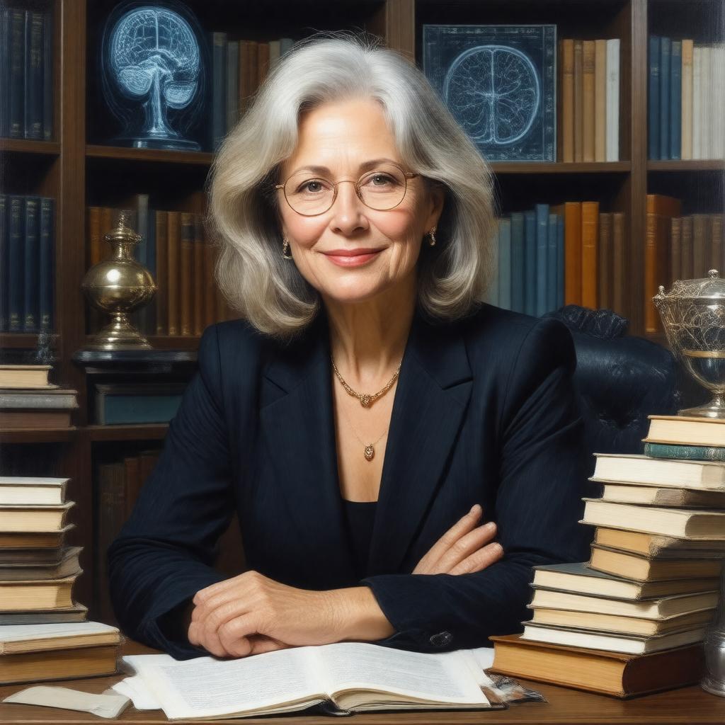 Click to view larger image AI-created image of Nancy Andreasen