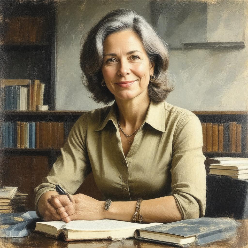 AI-created image of Nancy Givan Hofstadter