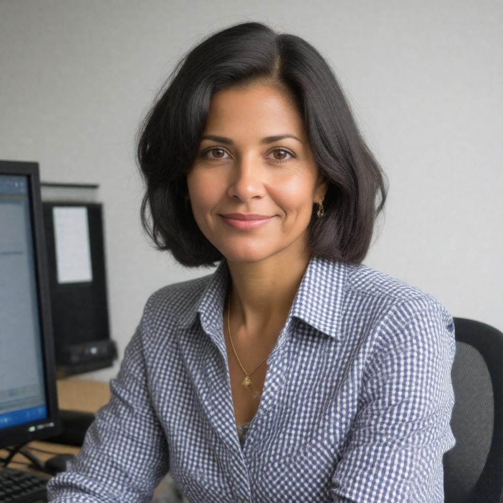 AI-created image of Nancy Hafkin