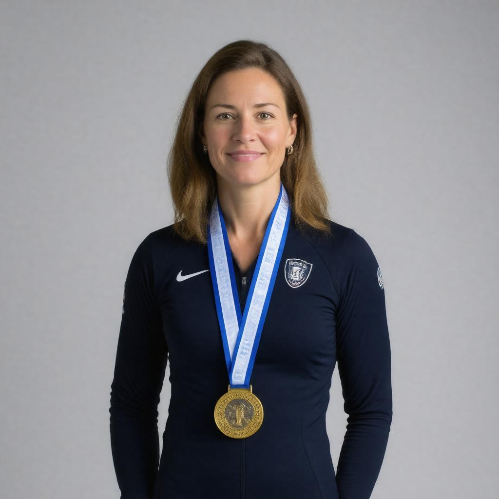 Click to view larger image AI-created image of Nancy Hogshead