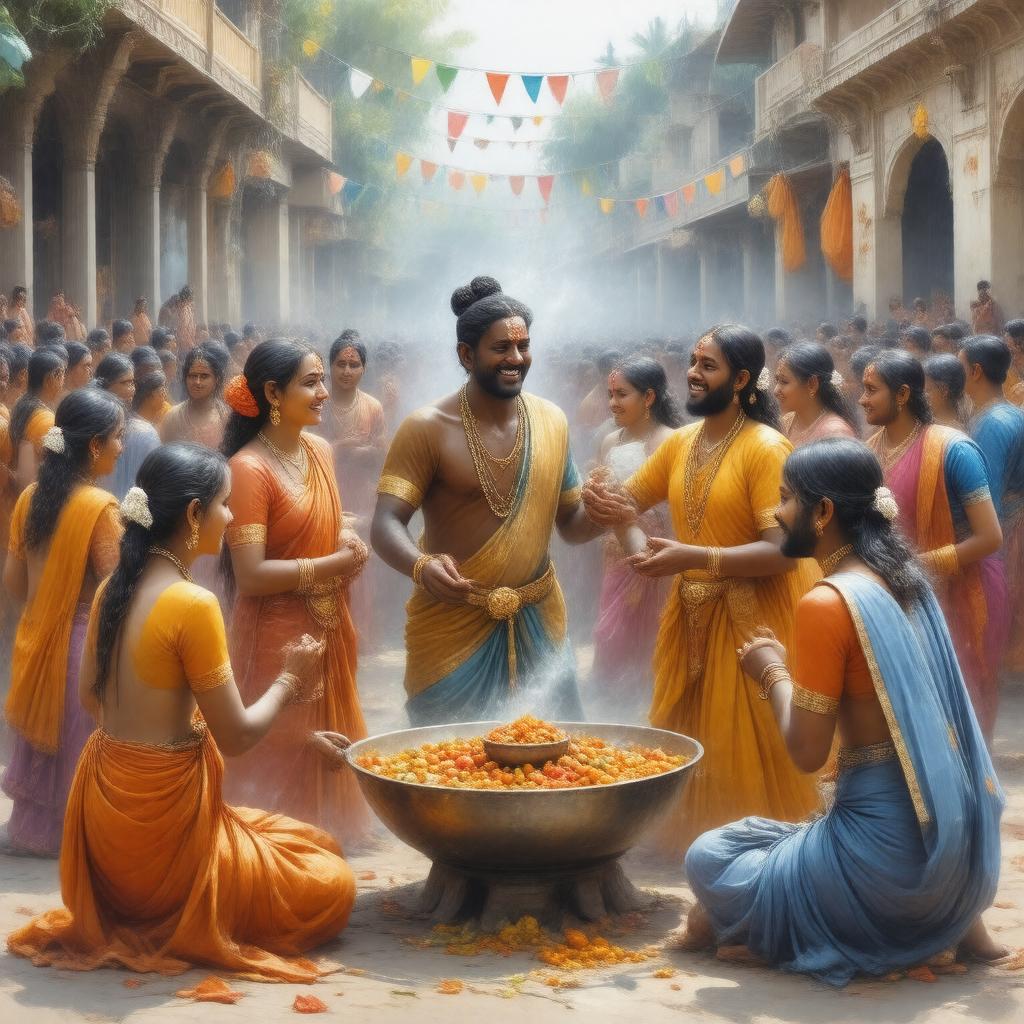 Click to view larger image AI-created image of Nandotsav