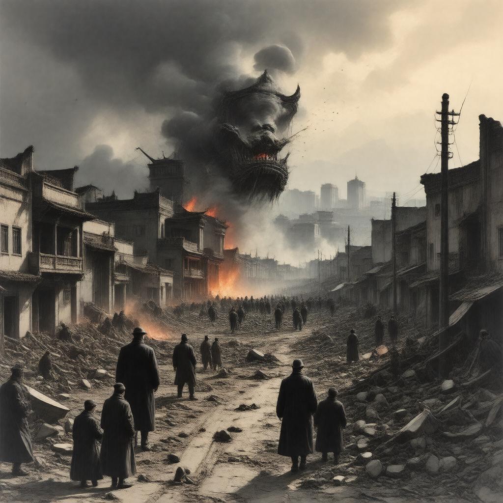 AI-created image of Nanjing Massacre