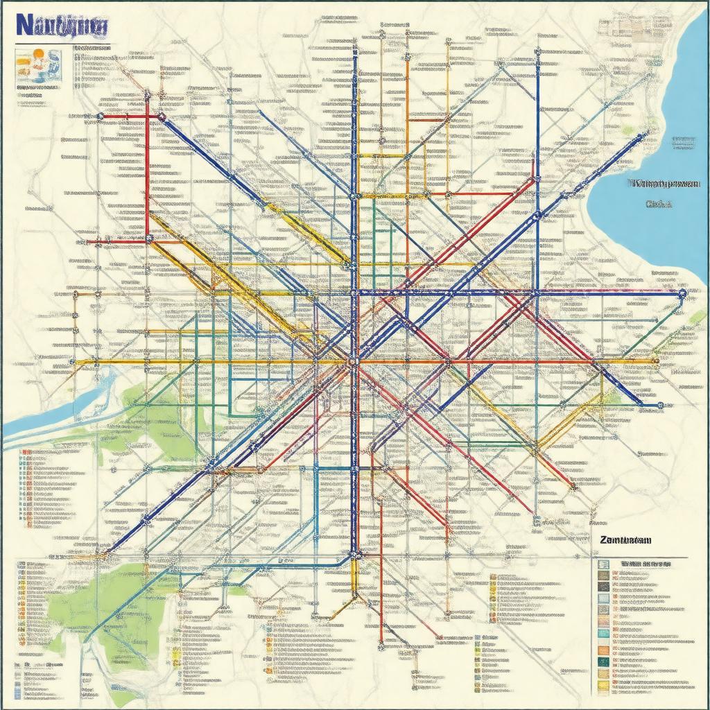AI-created image of Nanjing Metro